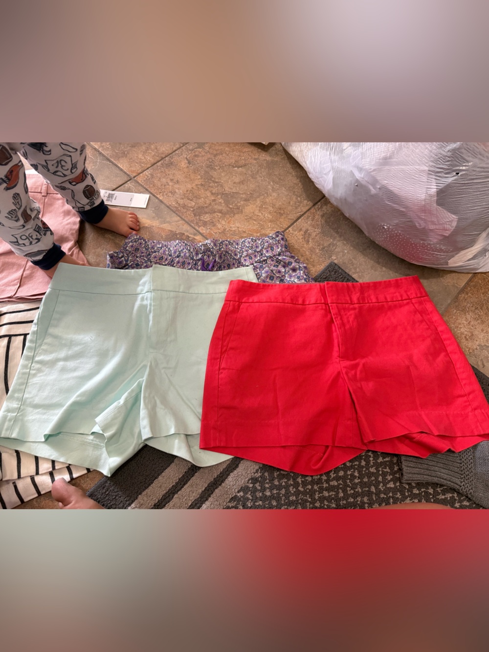 Banana Republic High Waist Shorts in coral